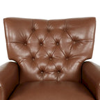 Fauteuil inclinable à pousser, Repose-pieds, Dossier capitonné, Clous décoratifs