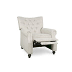 Fauteuil inclinable à pousser, Repose-pieds, Dossier capitonné, Clous décoratifs