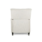 Fauteuil inclinable à pousser, Repose-pieds, Dossier capitonné, Clous décoratifs