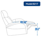 Fauteuil inclinable électrique en cuir pivotant et à bascule, rotation maximale de 270 degrés, mécanisme de mouvement robuste avec USB et Type-C