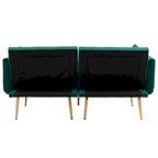65,35 Canapé-lit futon en velours avec dossier réglable