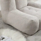 Fauteuil paresseux ultra doux avec mousse à mémoire de forme et ottoman