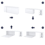 Lit escamotable queen size avec bureau pivotant