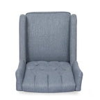 Fauteuil inclinable manuel au design classique avec pivotant à 360 degrés, fauteuil de relaxation pour le salon