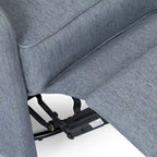 Fauteuil inclinable manuel au design classique avec pivotant à 360 degrés, fauteuil de relaxation pour le salon