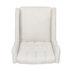 Fauteuil inclinable manuel au design classique avec pivotant à 360 degrés, fauteuil de relaxation pour le salon