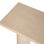 Console demi-lune en bois de manguier