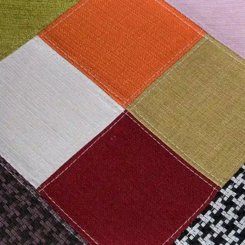 Chaises en tissu Wilmette Patchwork de Christopher Knight Home (lot de 2) - N/A
