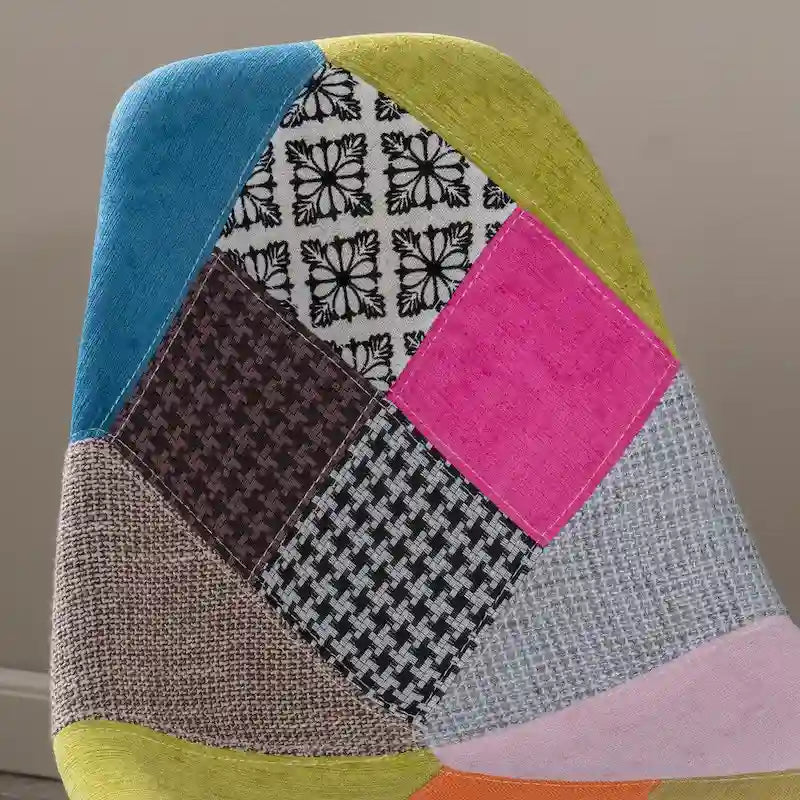 Chaises en tissu Wilmette Patchwork de Christopher Knight Home (lot de 2) - N/A