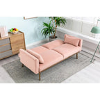 Causeuse convertible en velours avec fonction lit