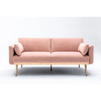 Causeuse convertible en velours avec fonction lit