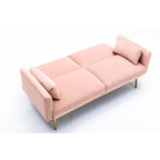 Causeuse convertible en velours avec fonction lit