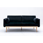 Causeuse convertible en velours avec fonction lit