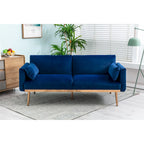 Causeuse convertible en velours avec fonction lit