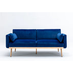 Causeuse convertible en velours avec fonction lit