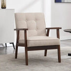 Fauteuil d'appoint en bois pour salon ou chambre