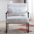 Fauteuil d'appoint en bois pour salon ou chambre