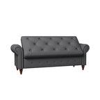 Banc de rangement moderne pour lit, banc à chaussures, repose-pieds avec accoudoirs roulés