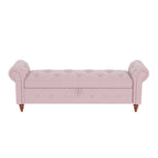 Banc de rangement moderne pour lit, banc à chaussures, repose-pieds avec accoudoirs roulés