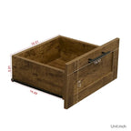 Armoire haute 70.87H avec 2 portes, 2 tiroirs et 5 espaces de rangement