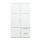 Armoire haute 70.87H avec 2 portes, 2 tiroirs et 5 espaces de rangement