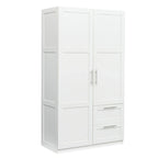 Armoire haute 70.87H avec 2 portes, 2 tiroirs et 5 espaces de rangement