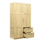 Armoire haute 70.87H avec 2 portes, 2 tiroirs et 5 espaces de rangement