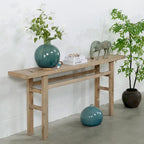 Console Vintage Patinée Naturel 72x12x30H