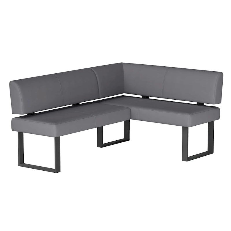 Table à manger Lillian Gloss Grise avec Coin et Banc