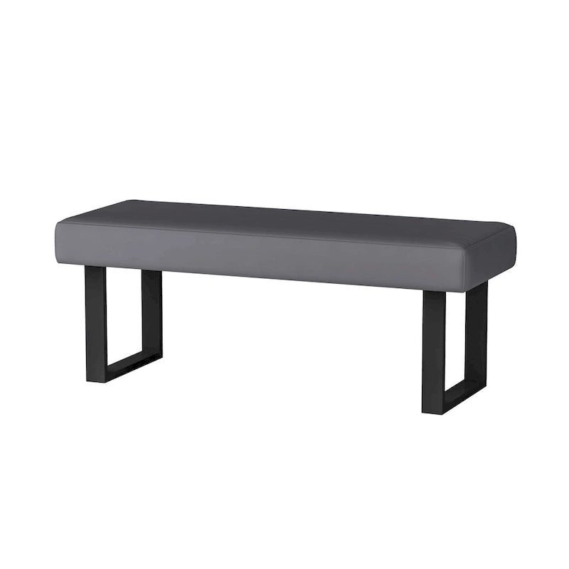 Table à manger Lillian Gloss Grise avec Coin et Banc