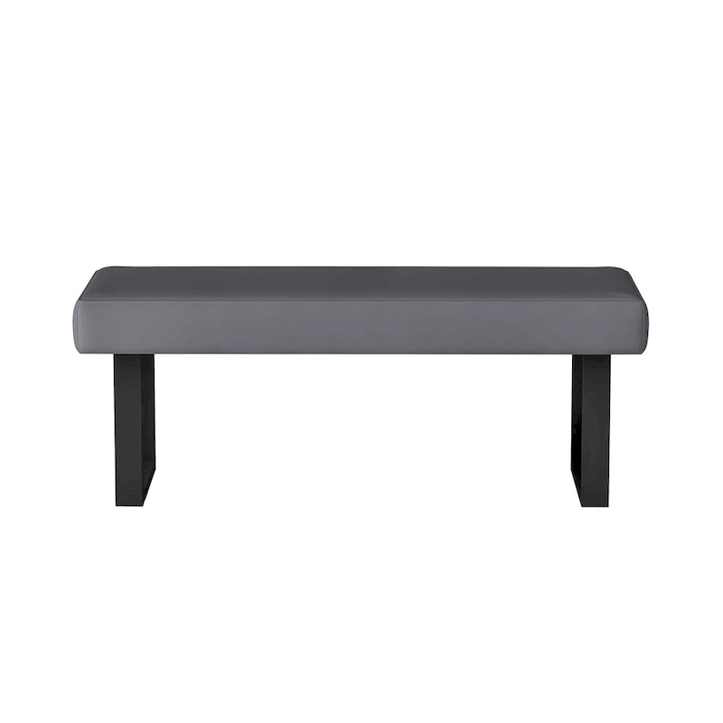 Table à manger Lillian Gloss Grise avec Coin et Banc