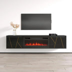 Meuble TV cheminée Haifa BL-EF