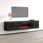 Meuble TV cheminée Haifa BL-EF