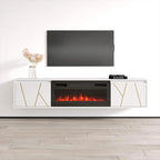 Meuble TV cheminée Haifa BL-EF