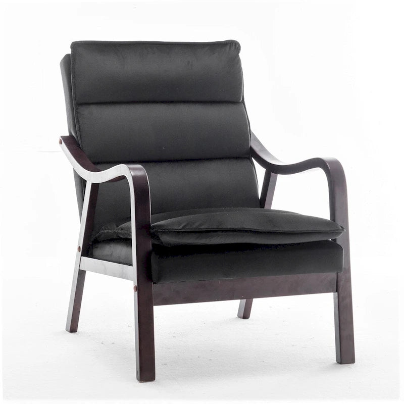 Fauteuil en velours Clovis 24.8, style moderne du milieu du siècle