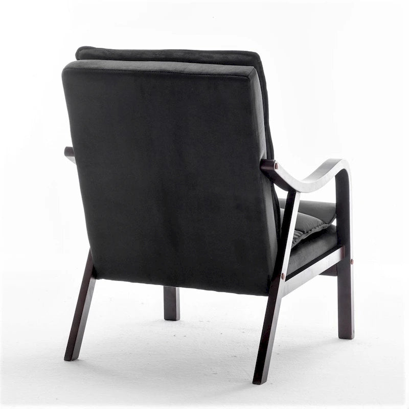 Fauteuil en velours Clovis 24.8, style moderne du milieu du siècle