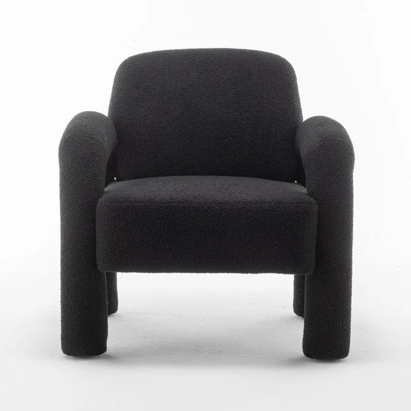 Fauteuil d'appoint rembourré au design moderne et unique pour le salon