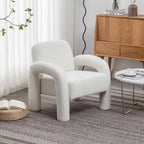 Fauteuil d'appoint rembourré au design moderne et unique pour le salon