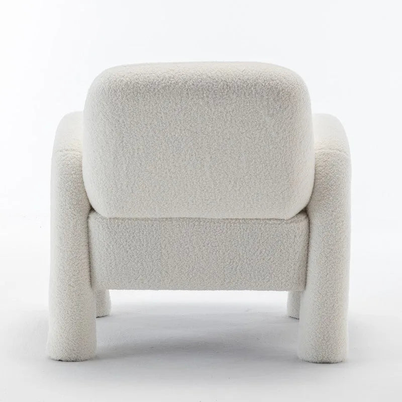 Fauteuil d'appoint rembourré au design moderne et unique pour le salon