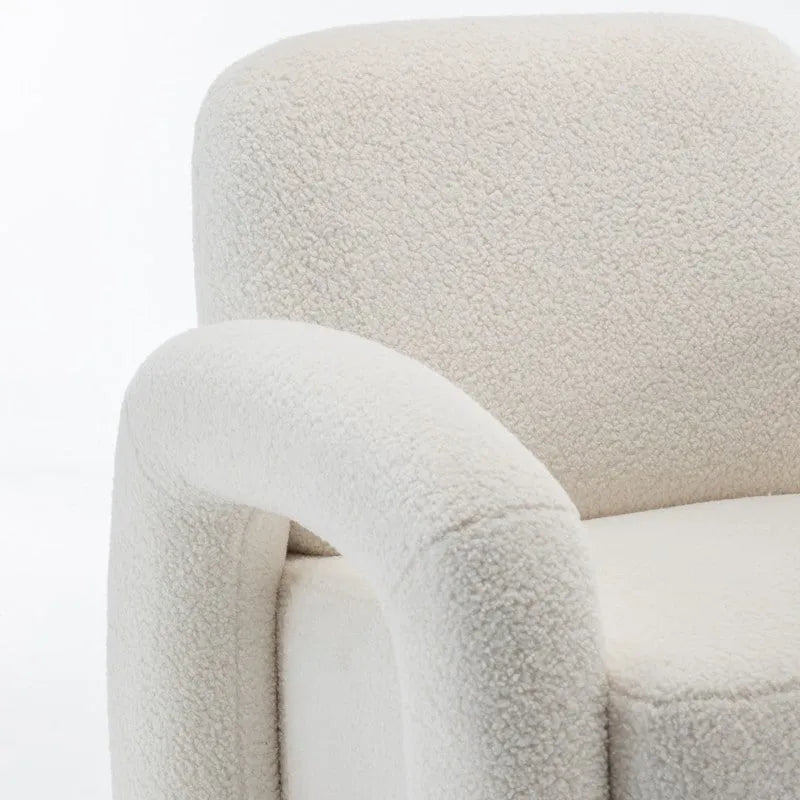 Fauteuil d'appoint rembourré au design moderne et unique pour le salon