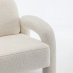 Fauteuil d'appoint rembourré au design moderne et unique pour le salon