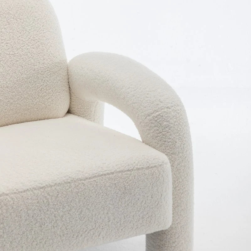 Fauteuil d'appoint rembourré au design moderne et unique pour le salon