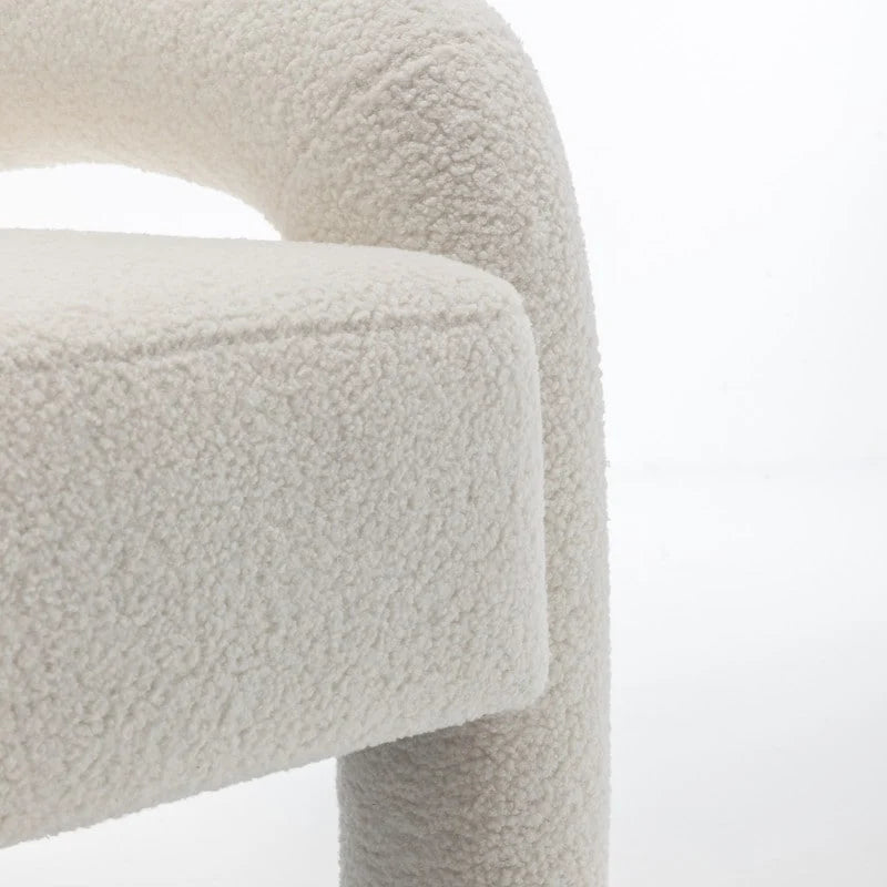 Fauteuil d'appoint rembourré au design moderne et unique pour le salon