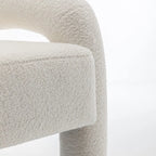 Fauteuil d'appoint rembourré au design moderne et unique pour le salon