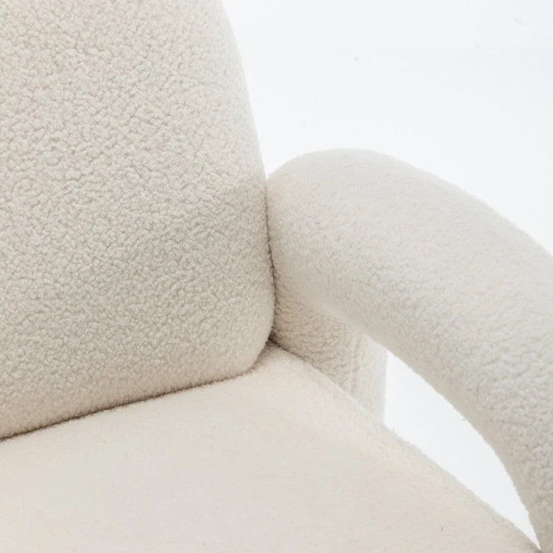 Fauteuil d'appoint rembourré au design moderne et unique pour le salon