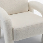 Fauteuil d'appoint rembourré au design moderne et unique pour le salon