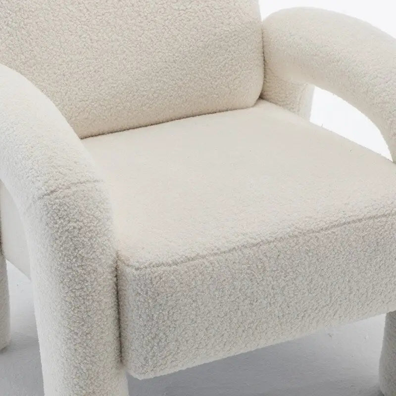 Fauteuil d'appoint rembourré au design moderne et unique pour le salon