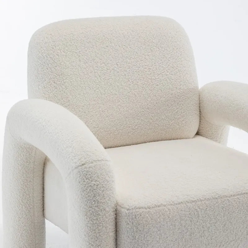 Fauteuil d'appoint rembourré au design moderne et unique pour le salon