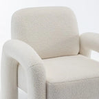 Fauteuil d'appoint rembourré au design moderne et unique pour le salon