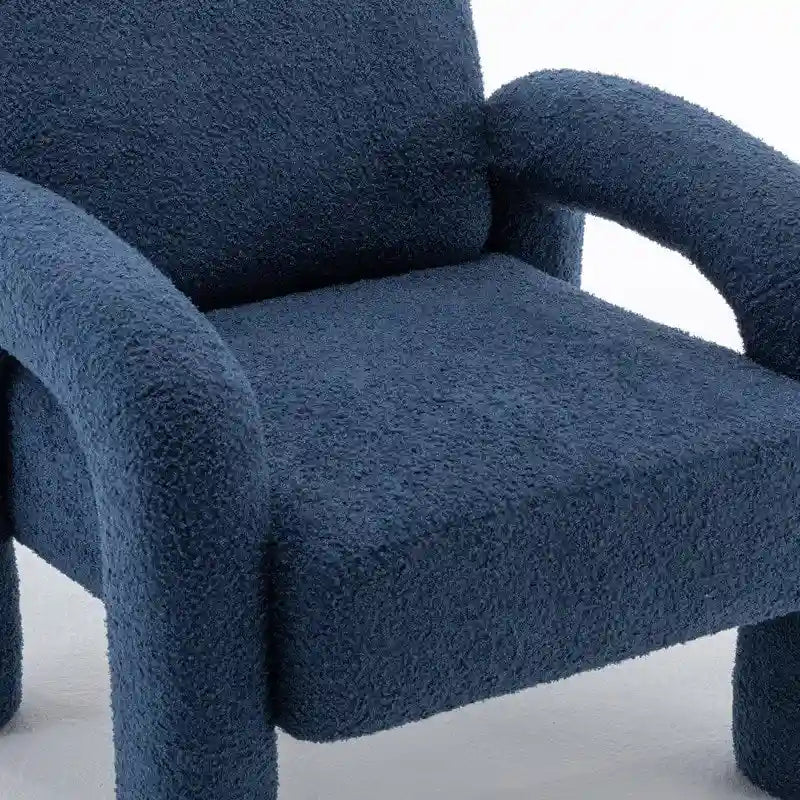 Fauteuil d'appoint rembourré au design moderne et unique pour le salon